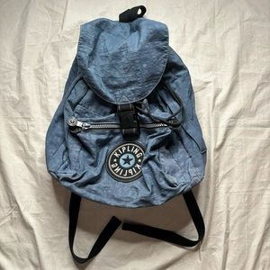 Vintage Kipling Blue Backpack
